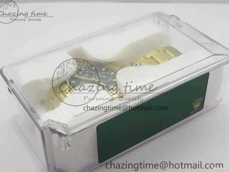 Plated YG 904L 1:1 116508 And SS Case Bracelet Green Clone Edition Dial Best Super A4130 ARF Daytona 0414